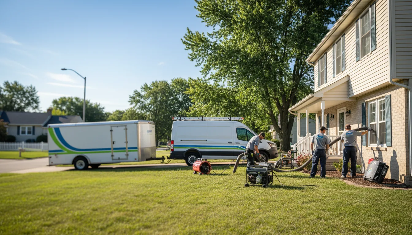 Flooded Basement Restoration And Cleanup With Repair in Wellington, IL near me